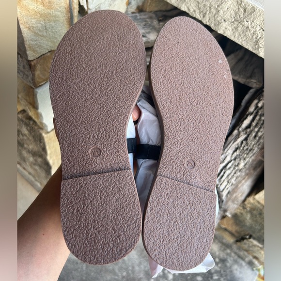 Madewell Board Walk black Leather Strap slip on slide bare Sandals NWOBSz-7.5.H - Picture 11 of 11